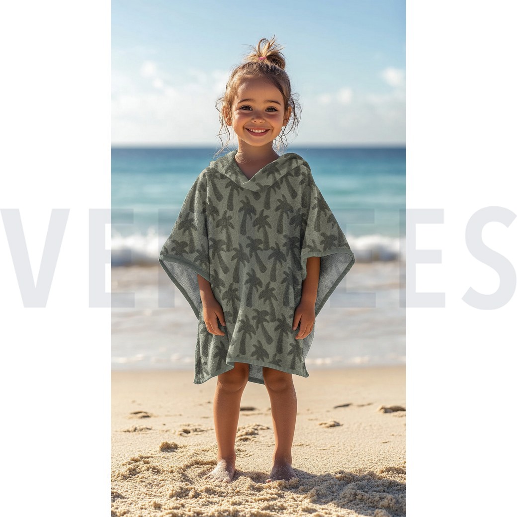 COTTON TOWELLING KNIT PALMTREES SAND #7