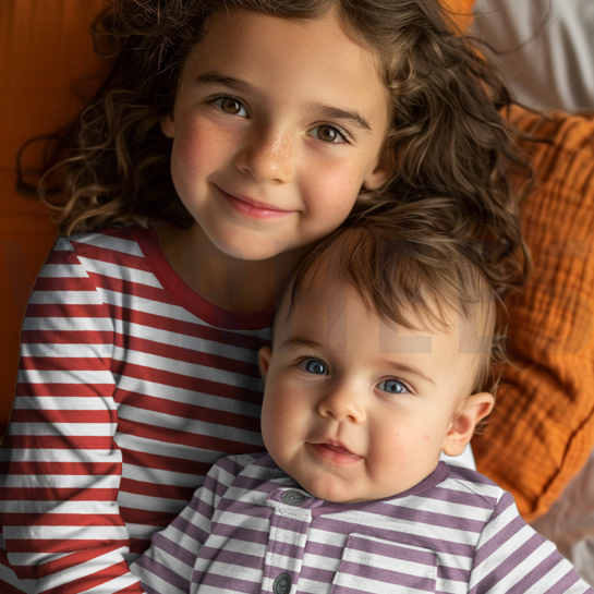 JERSEY GARNGEFÄRBT STREIFEN BRICK #7