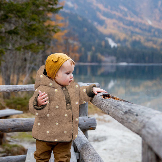 TEDDYSTOFF STICKEREI BLUMEN ECRU #7