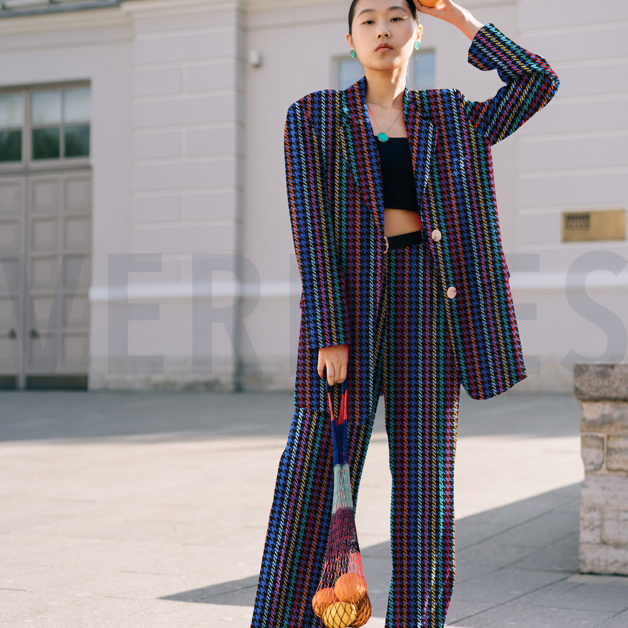 PIED DE POULE DONKER KOBALTBLAUW (high resolution) #7