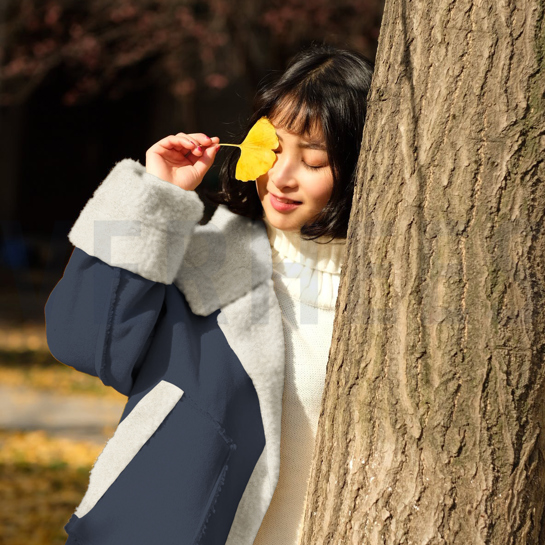 OUTDOOR JACKE KUNSTPELZ SAND #7