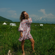 COTON VOILE DIGITAL FLEURS VIOLET (thumbnail) #7