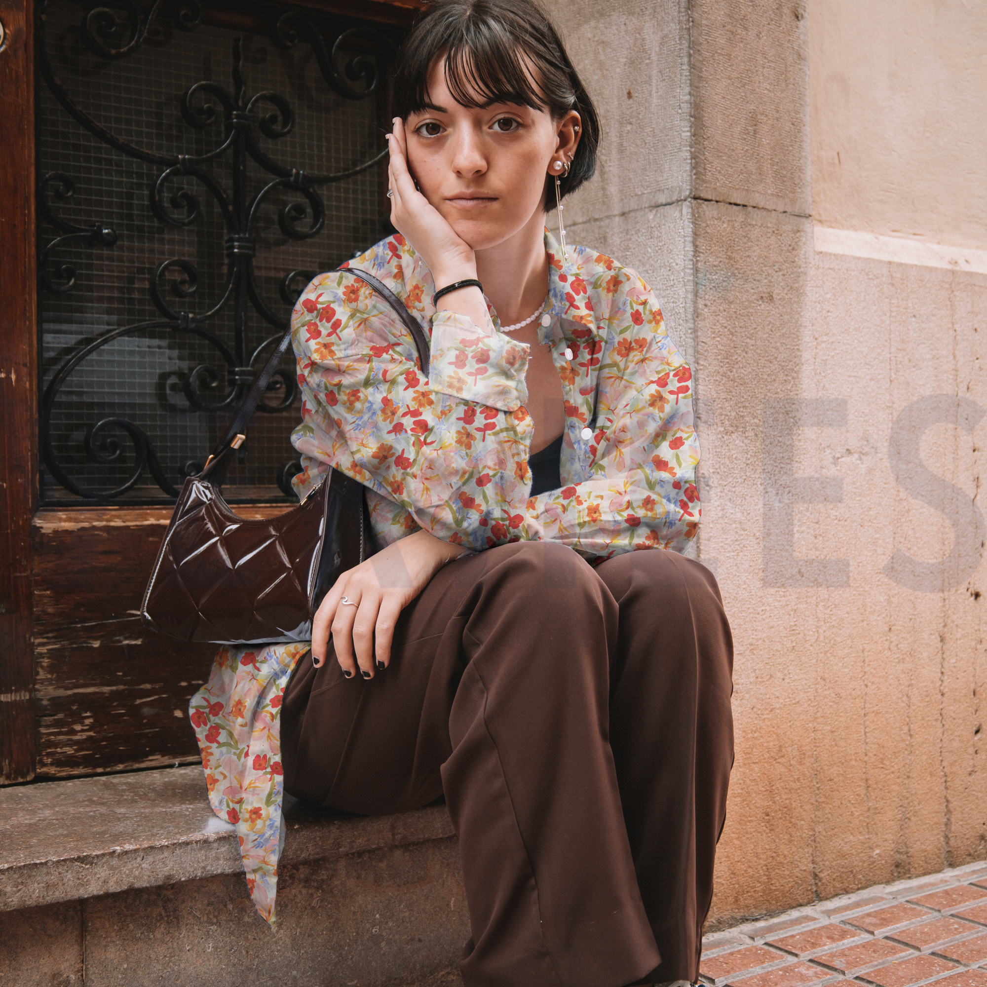 COTON VOILE DIGITAL FLEURS PÊCHE (high resolution) #7