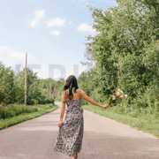 VISKOSE POPELINE STRETCH DIGITAL BLUMEN GRÜN (thumbnail) #7