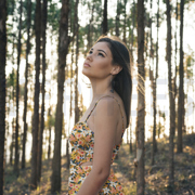 VISCOSE POPLIN STRETCH DIGITAAL BLOEMEN ORANJE (thumbnail) #7