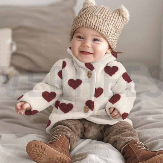 TEDDY JACQUARD CŒURS ROUGE #7