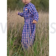 KATOEN GARENGEVERFD RUITEN ORANJE/ZALM (thumbnail) #7