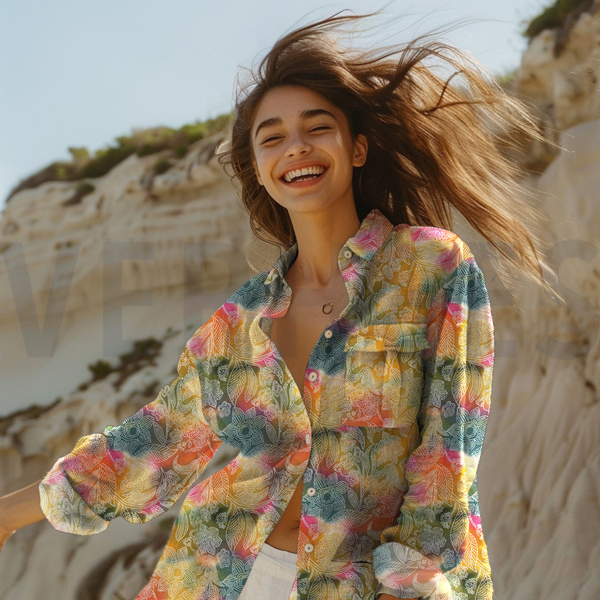 VISCOSE BATIK FAIT MAIN ÉMERAUDE FONCÉ (high resolution) #7