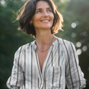 COTTON SEERSUCKER YARN DYED STRIPES BLUE (thumbnail) #7