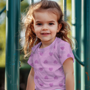 KATOEN BADSTOF GEBREID HARTEN LILA (thumbnail) #7