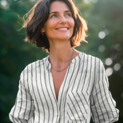 DOUBLE GAUZE YARN DYED STRIPES MAUVE (thumbnail) #7