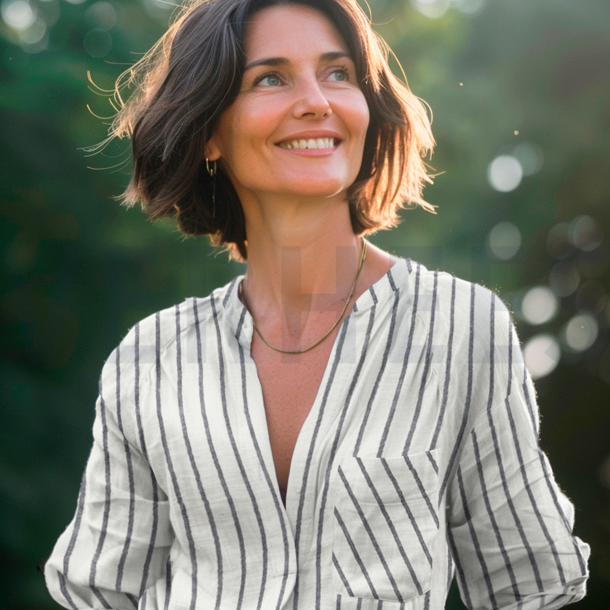 DOUBLE GAUZE YARN DYED STRIPES MAUVE (high resolution) #7