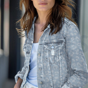 DENIM JACQUARD TIERHAUT HELLBLAU (thumbnail) #7