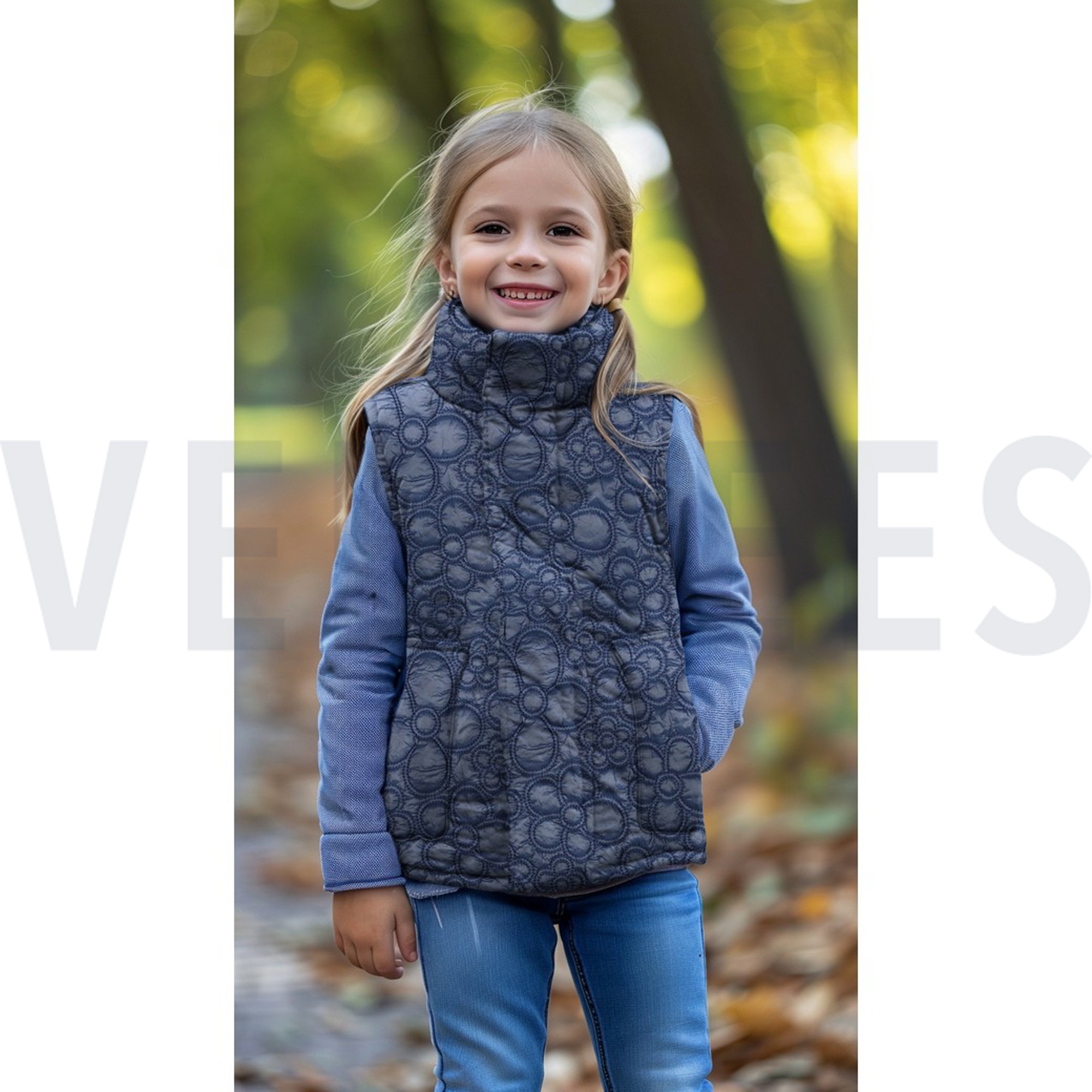 GEWATTEERD BLOEMEN MARINEBLAUW (high resolution) #7