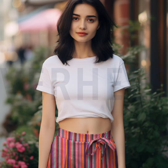 GARENGEVERFD STREPEN JACQUARD MULTI #7