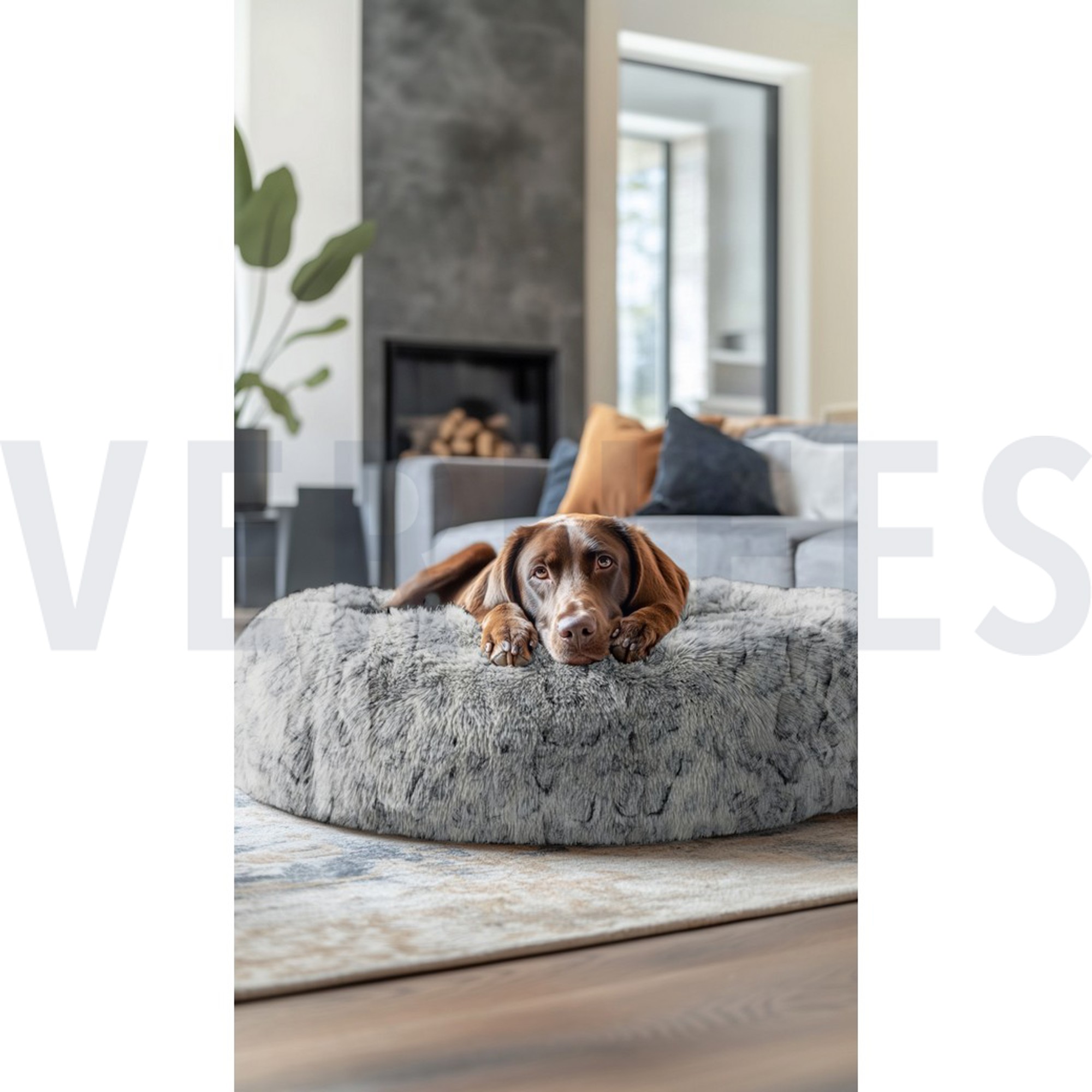 FAUX FUR ANIMAL SKIN BLACK (high resolution) #7