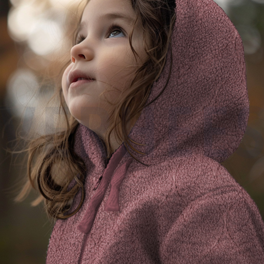 TEDDY JACQUARD HEARTS MAUVE #7