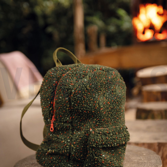 TEDDYSTOFF TWEED ARMEEGRÜN #7