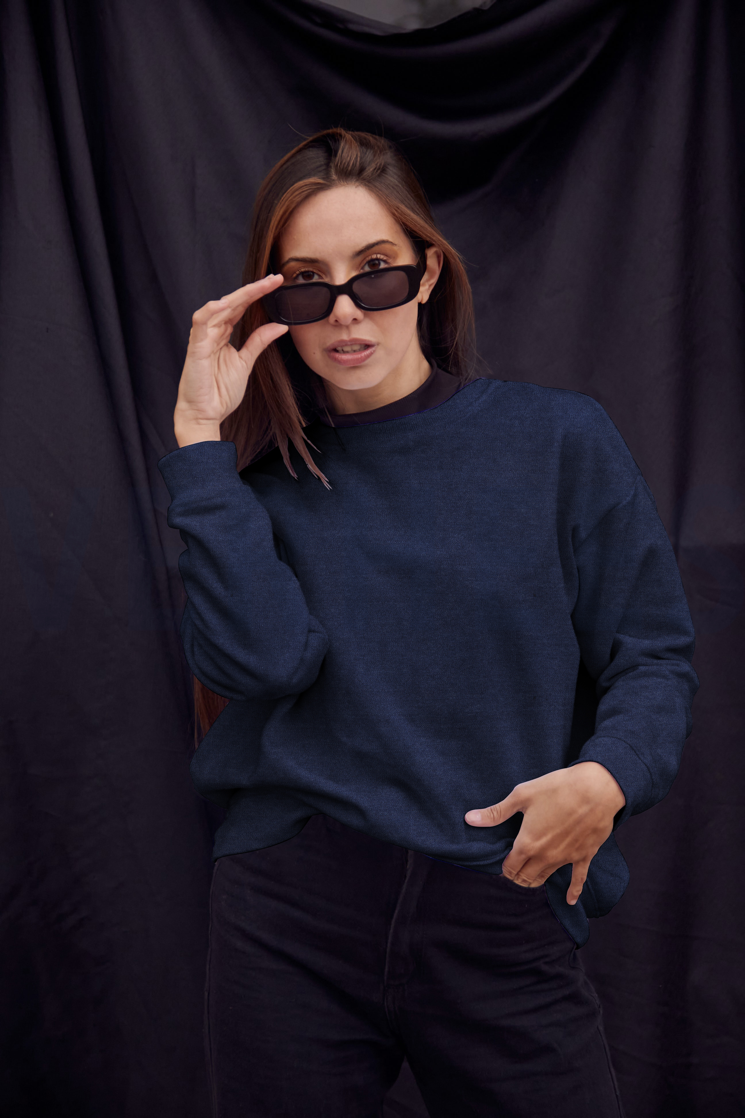 DENIM STRICK HELLBLAU #7