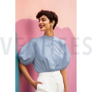 COTTON SEERSUCKER YARN DYED STRIPES PINK (thumbnail) #7