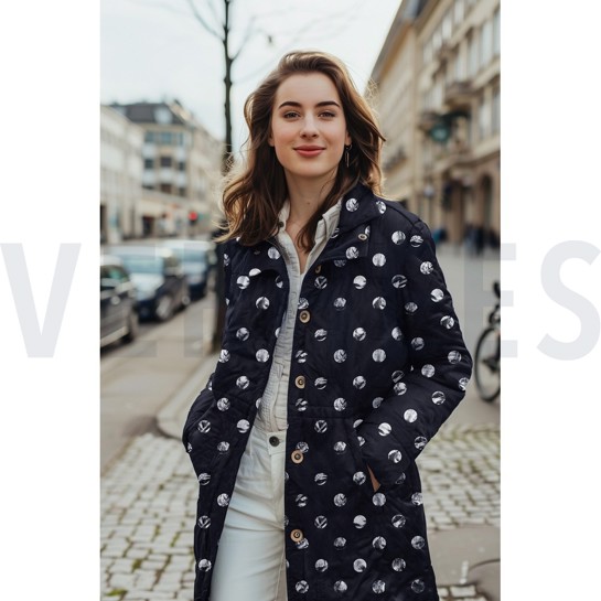 STEPPED FOIL DOT NAVY #7