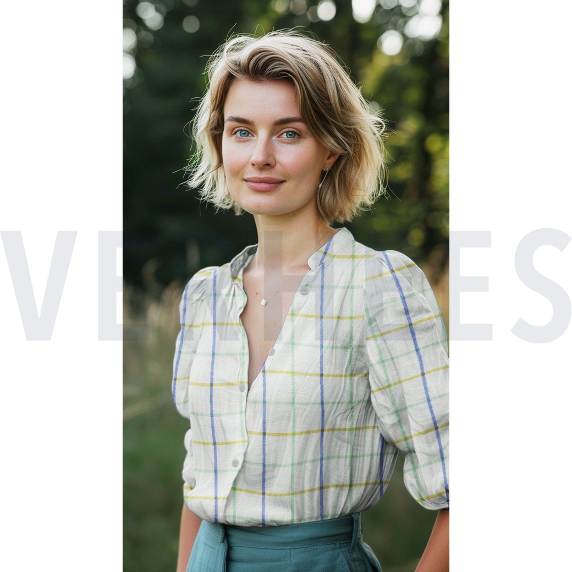 DOUBLE GAUZE YARN DYED CHECKS LAVENDER (high resolution) #7