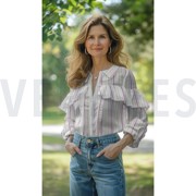 KATOEN GARENGEVERFD STREPEN LUREX LILA (thumbnail) #7