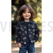 DENIM JACQUARD SMILEYS INDIGO (thumbnail) #7