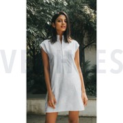 COTTON VOILE EMBROIDERY FLOWERS WHITE (thumbnail) #7