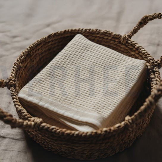 COTON MAILLÉ GAUFRÉ GOTS NATUREL #7