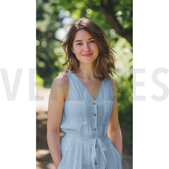 COTON VOILE BRODERIE FLEURS LUREX BLANC #7