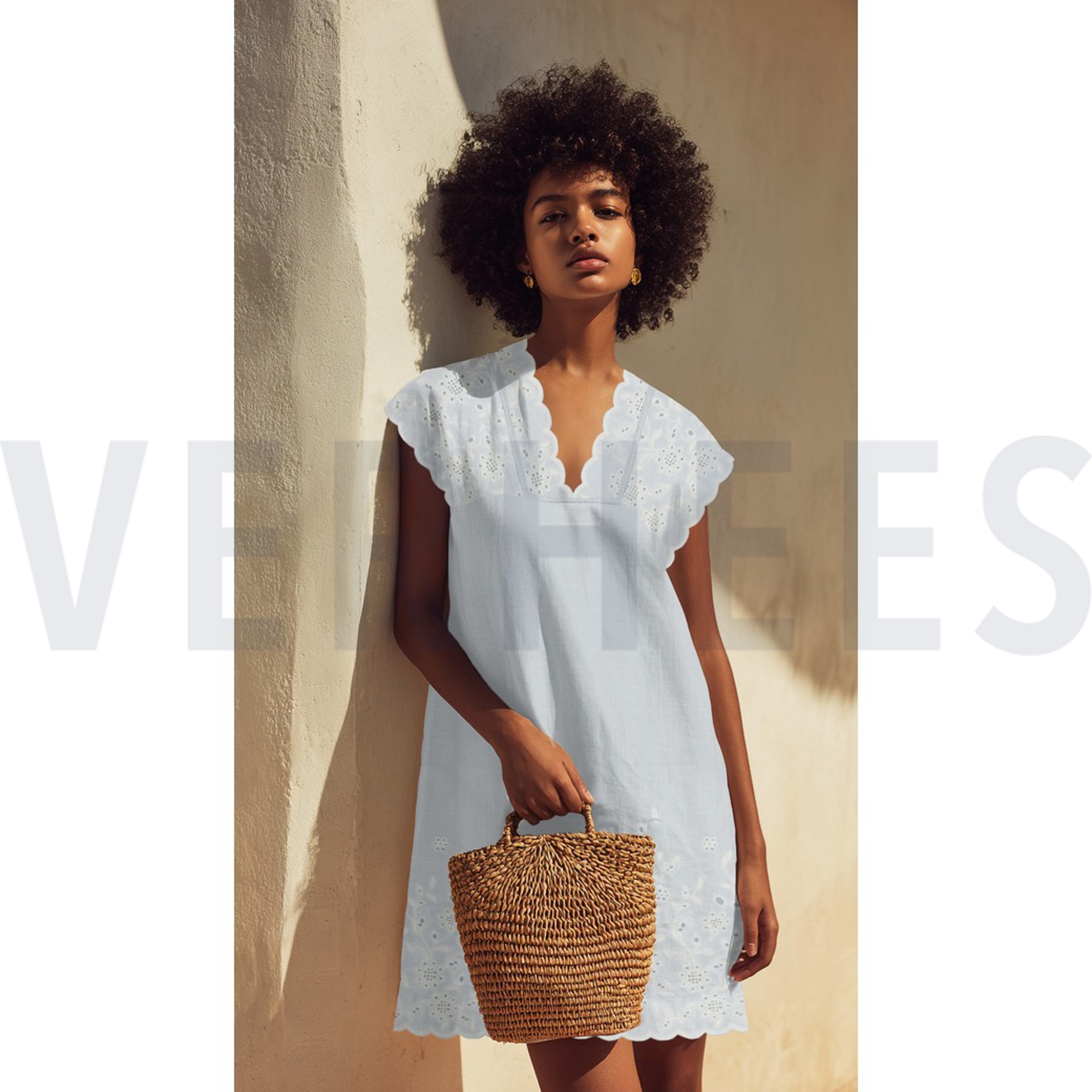 KATOEN VOILE EENZIJDIGE RAND EENZIJDIGE GOLFRAND WIT (high resolution) #7