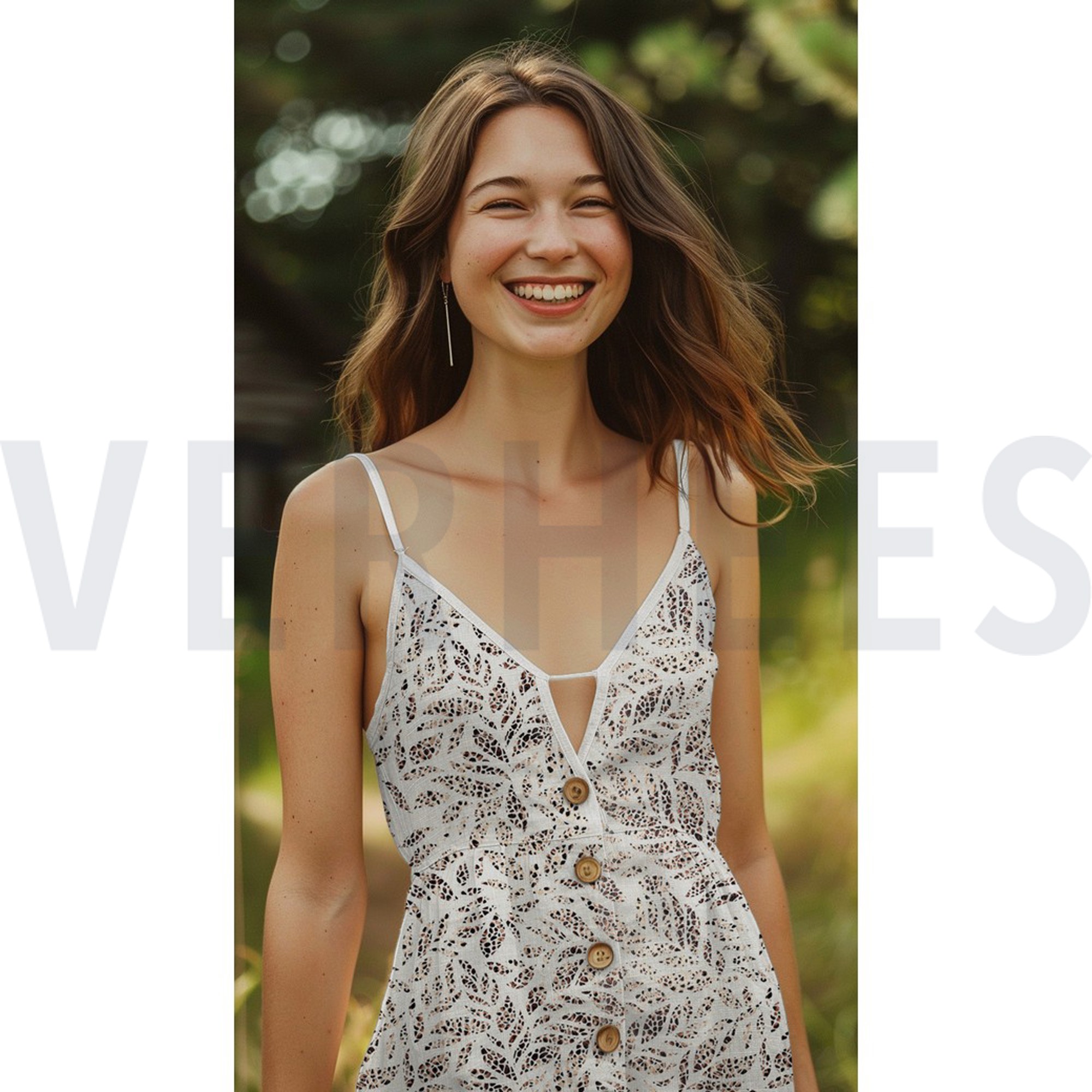 LEINEN VISKOSE FOLIE BLÄTTER BRONZE (high resolution) #7