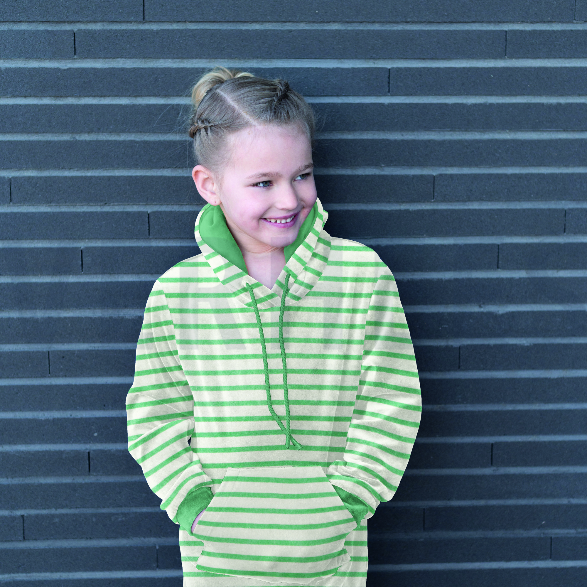 NICKY VELOURS GARENGEVERFD STREPEN ZAND/ECRU (high resolution) #7