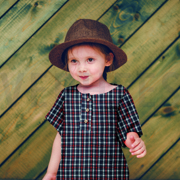 DOUBLE GAUZE DUBBELZIJDIGE RUITEN MARINEBLAUW (thumbnail) #7