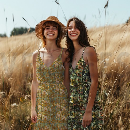 HANDCRAFTED BATIK COTTON GREEN #7