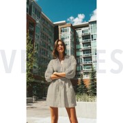 LINEN VISCOSE LUREX STRIPES ECRU (thumbnail) #7