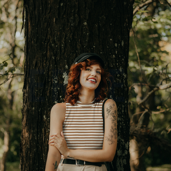 RIPPEN GARNGEFÄRBT STREIFEN MARINEBLAU/ECRU #7