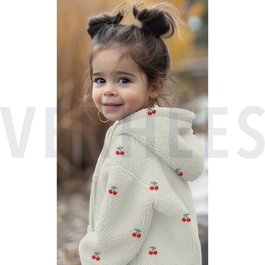 TEDDY BRODERIE CERISES ÉCRU #7