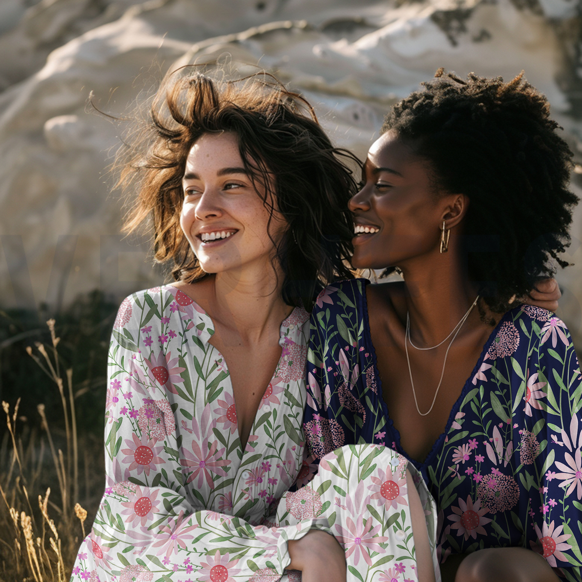 KATOENEN POPLIN DIGITAAL BLOEMEN WIT (high resolution) #7