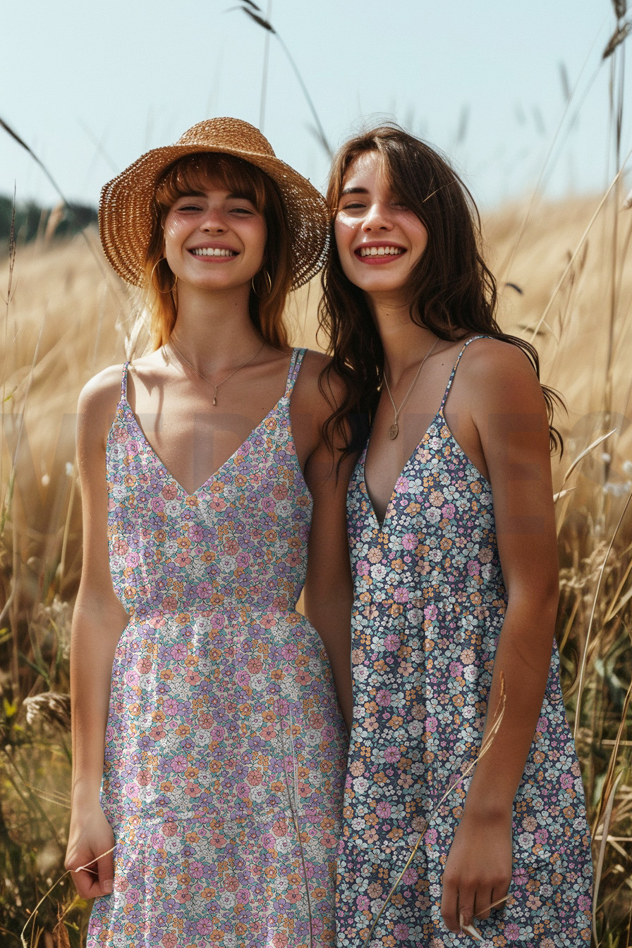 FEIN GEWEBTE BAUMWOLLPOPELINE GOTS BLUMEN MARINEBLAU #7