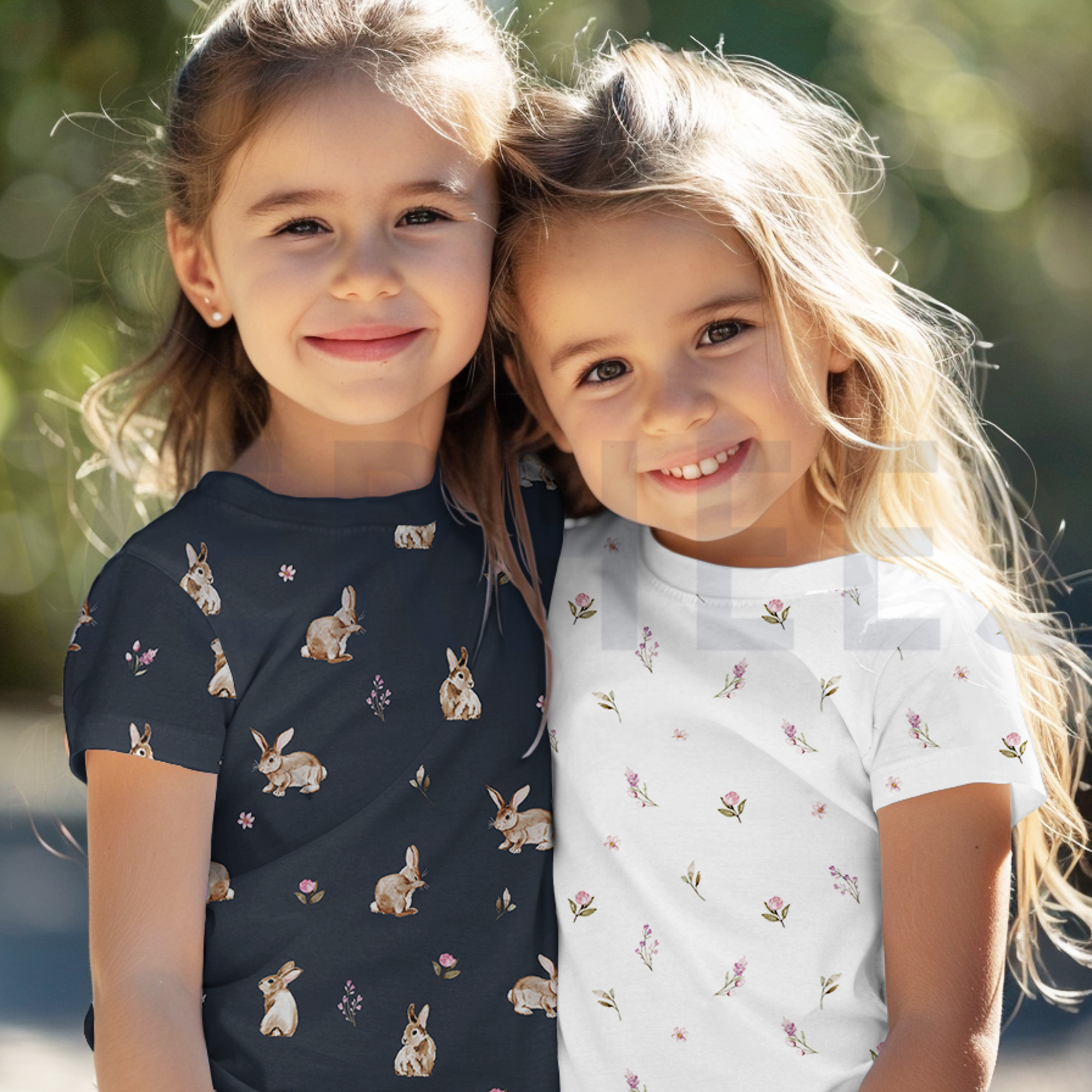 JERSEY DIGITAAL KONIJNEN EN BLOEMEN WIT (high resolution) #7