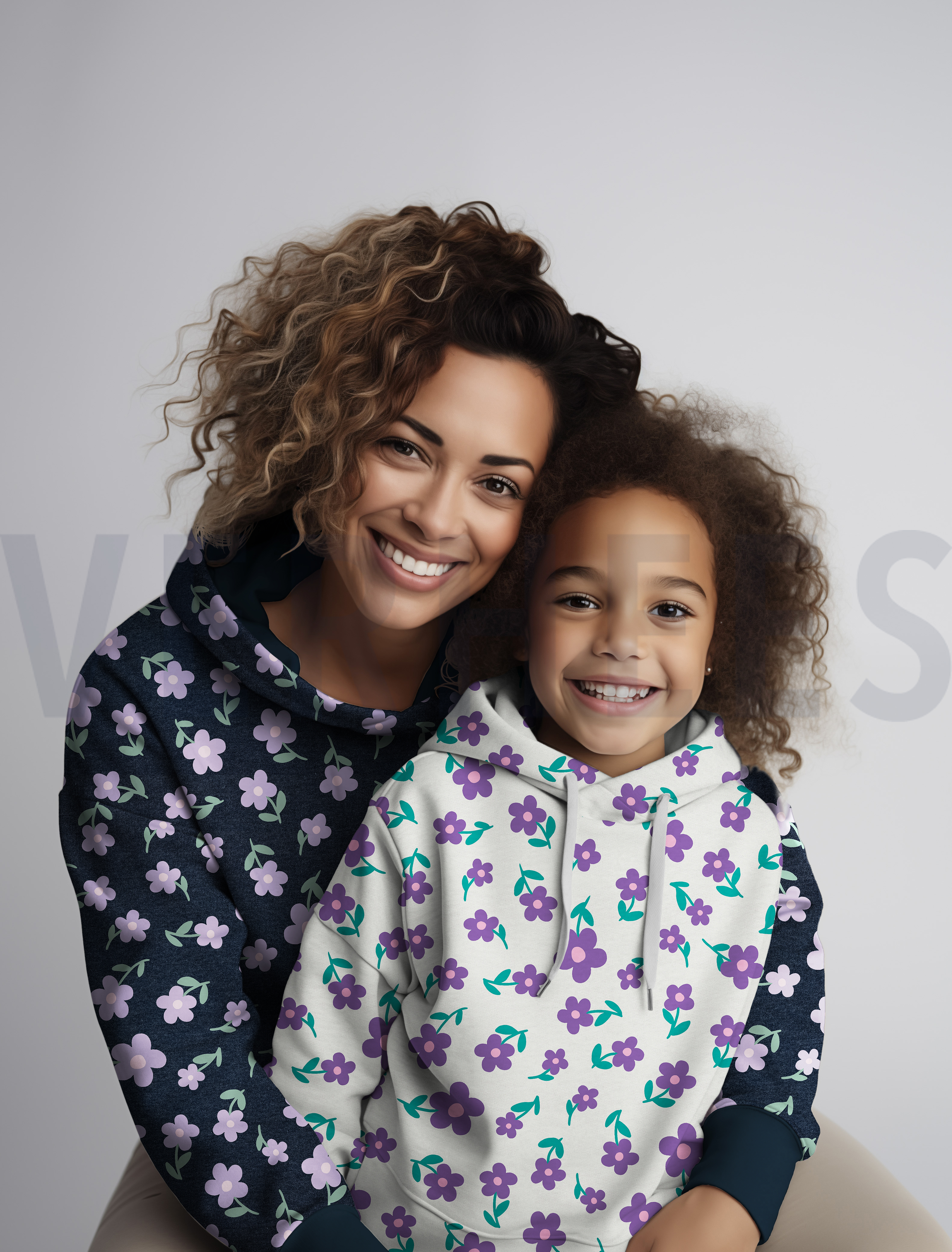 SWEAT MELANGE FLOWERS ECRU MELANGE #7