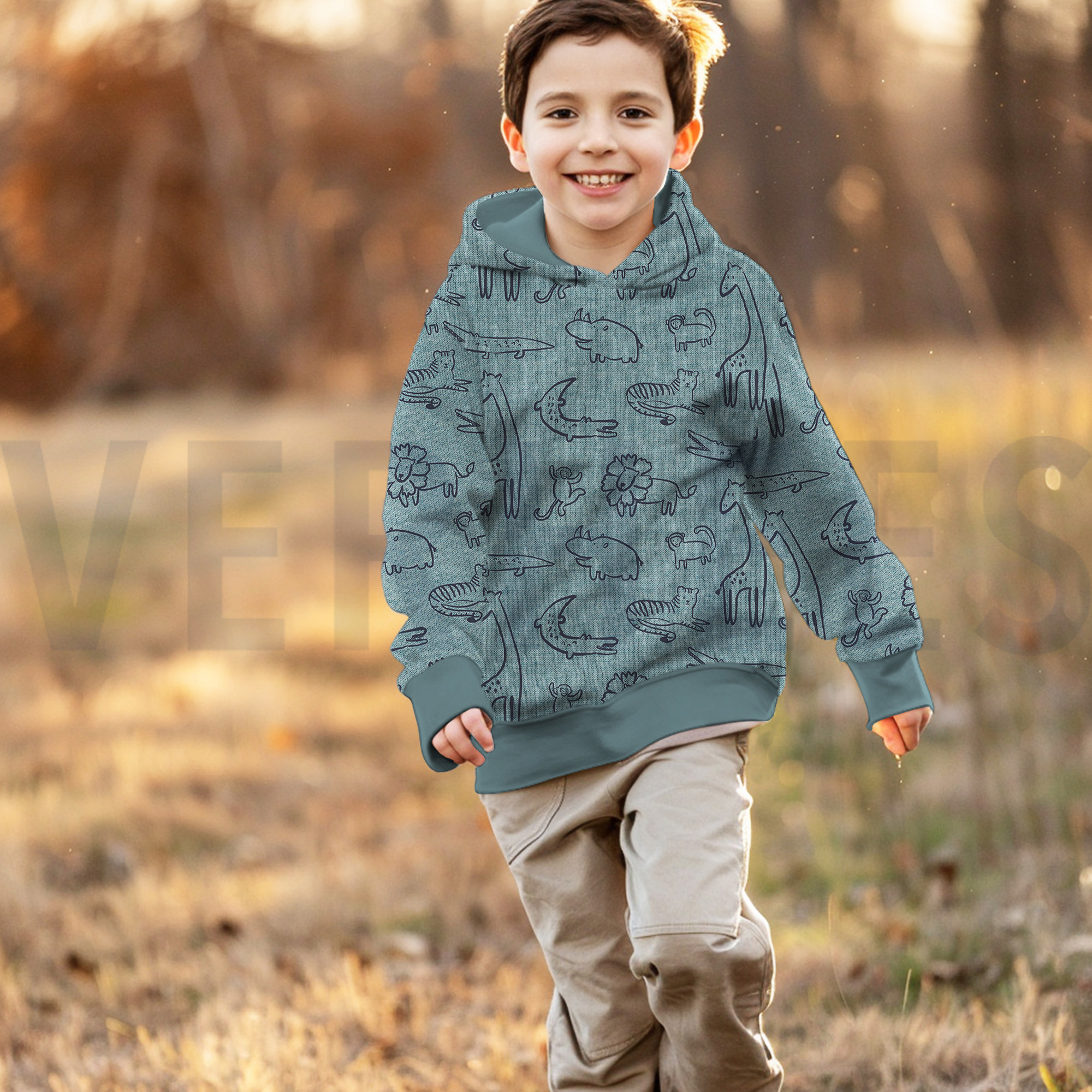 SWEAT MELANGE SAFARI DIEREN PAARS GEMÊLEERD (high resolution) #7