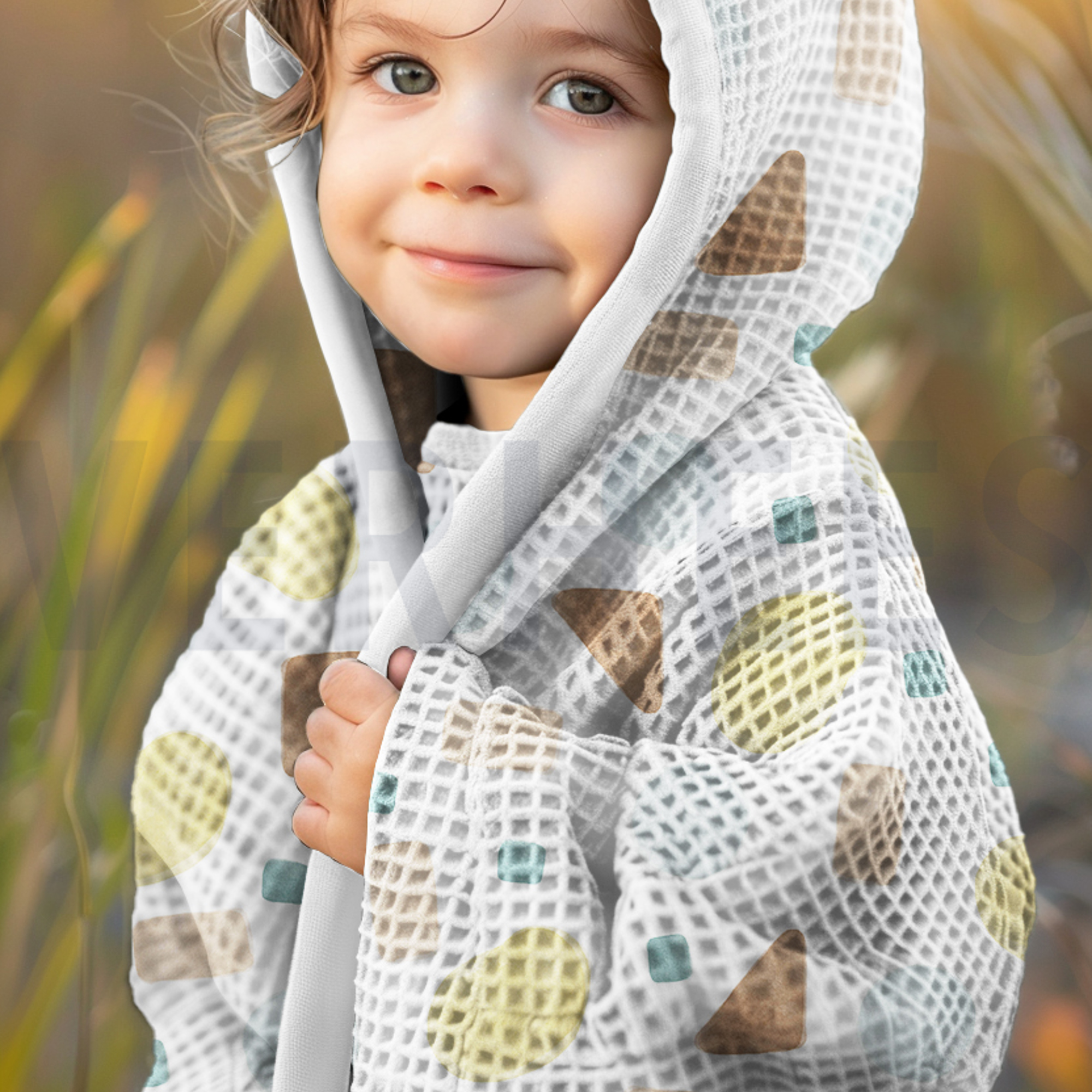 WAFFLE DIGITAL SHAPES YELLOW (high resolution) #7