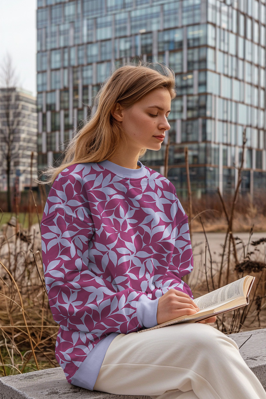 SOFT SWEAT BLÄTTER LILA/VIOLETT #7