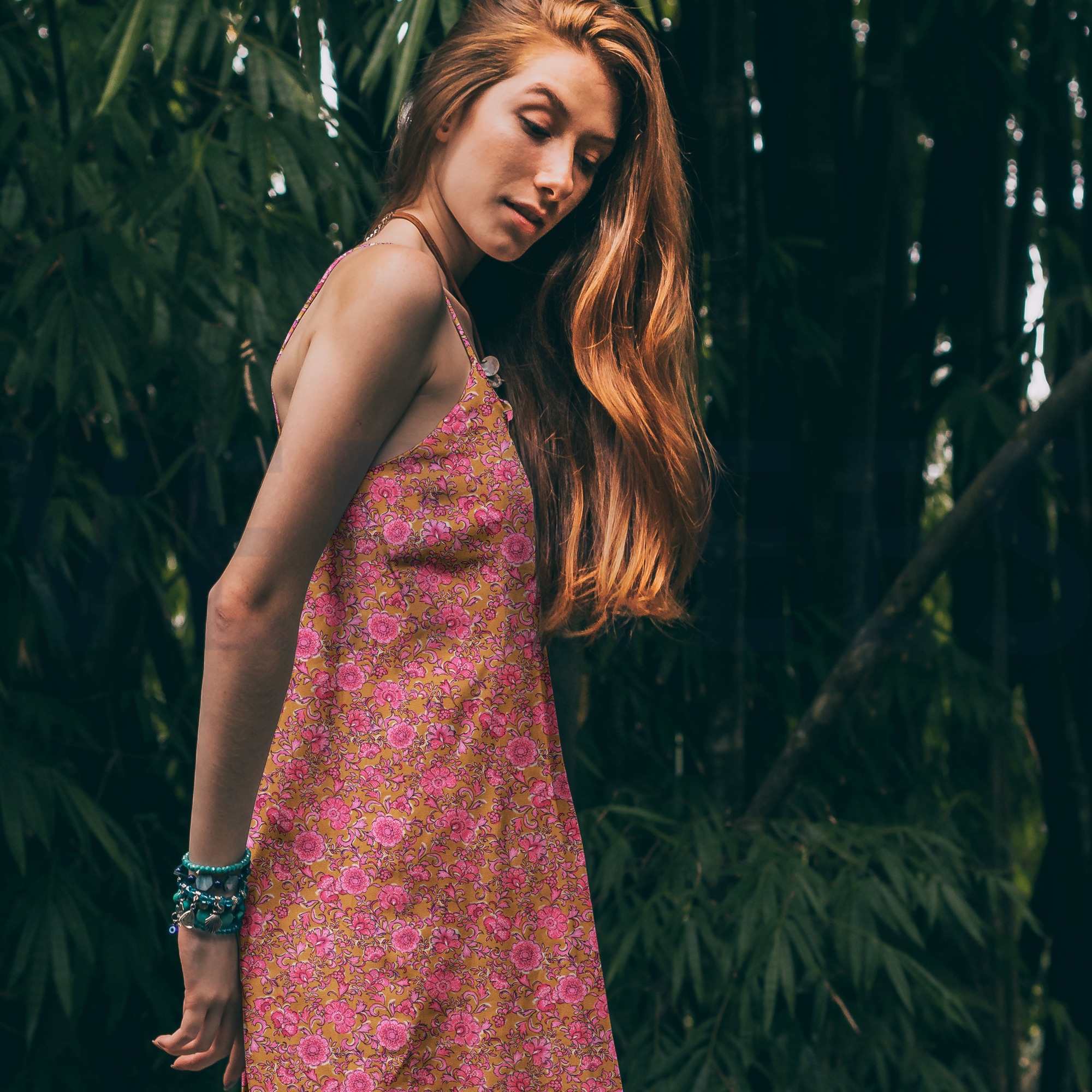 VISCOSE POPLIN STRETCH DIGITAAL BLOEMEN FUCHSIA (high resolution) #7