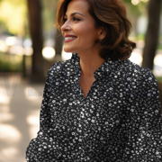 MAGNOLIA STRETCH BLOEMEN ZWART (thumbnail) #7