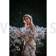 VISCOSE RADIANCE DIGITAAL BLOEMEN TAUPE (thumbnail) #7