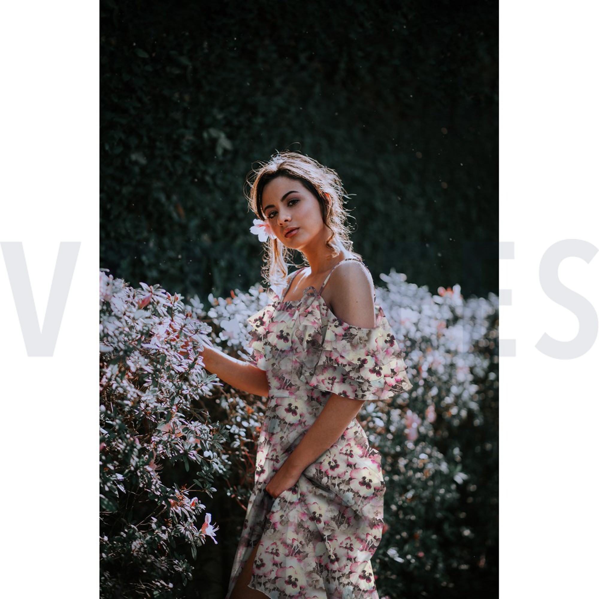 VISCOSE RADIANCE DIGITAAL BLOEMEN TAUPE (high resolution) #7